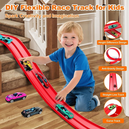 🎁Early Christmas Hot Sale 49% OFF🎅🧩 DIY Flexible Racing Track Toy 🚗📦
