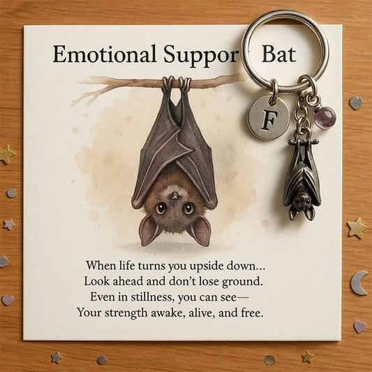 🎅Christmas Hot Sale 60% Off🎁🦇Emotional Support Bat Inspirational Keychain🦇