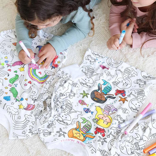 🎄Christmas Sale - 50%OFF🎁🎨DIY Cartoon Colorable Pajamas for Kids