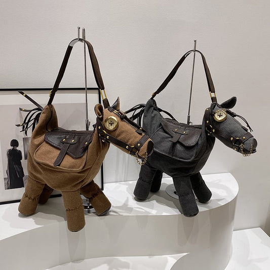 🎉LAST DAY SALE -70% OFF🐴✨ Unique Horse-Shaped Shoulder Bag