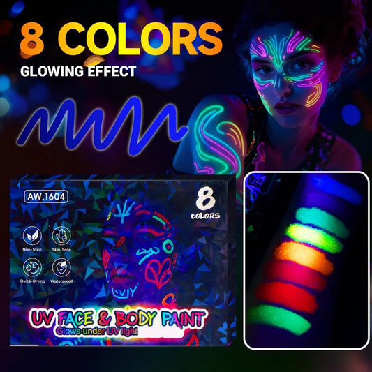 📢HOT SALE 60% OFF !!!✨UV Glow Face and Body Paint Markers Set