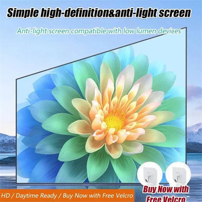 📺 50% OFF NOW! ✨ High Definition Projection Screen - 120-inch Diagonal with Matte White Surface for Crystal Clear Home Cinema Experience 🎬🌟
