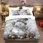 ⏳Limited-time 50% off⏰Festive Christmas 3-Piece Duvet Cover Set🛏️❤️