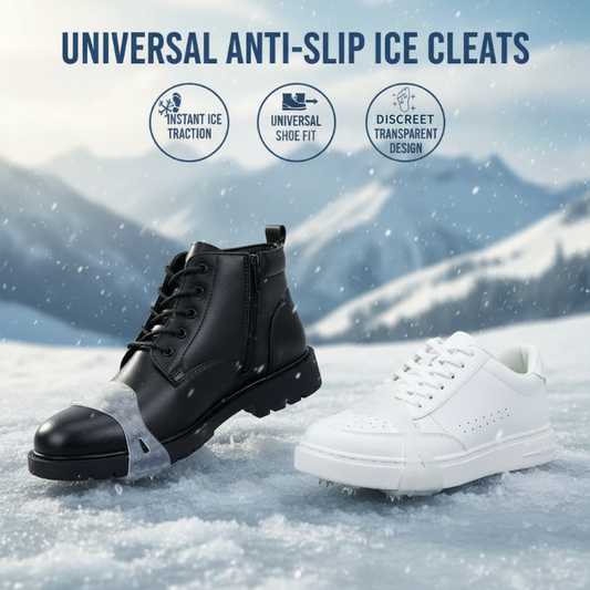 ⏳LAST DAY SALE: ￡5.99!!⚡50K+ SOLD!❄️Universal 5-Tooth Ice Cleats for Shoes & Boots